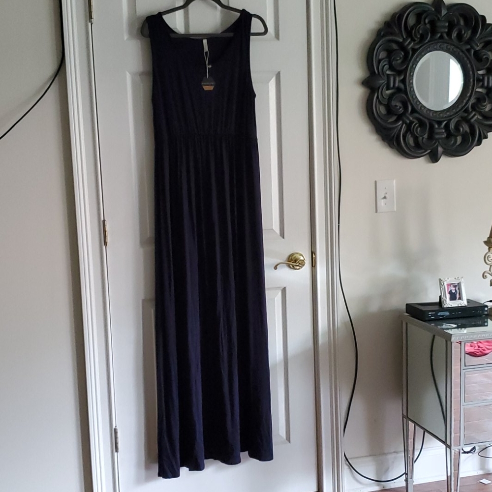 NWT Pinkblush Sleeveless Tank Dress Navy Size XL
